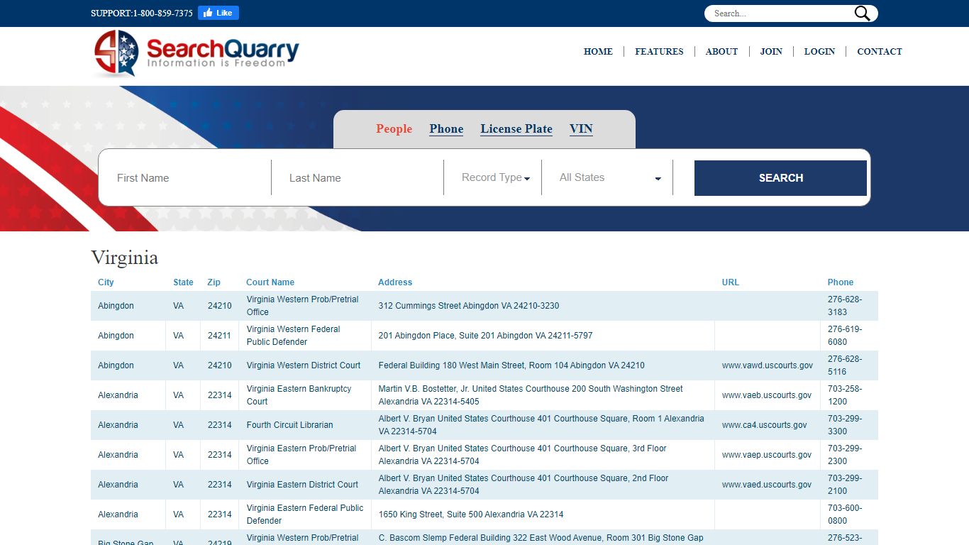 Free Virginia Court Search - Locations, Phone Number ... - SearchQuarry